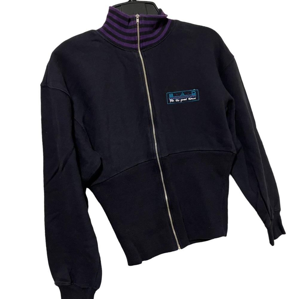 Vintage B.A.D. Full Zip Embroidered Sweatshirt